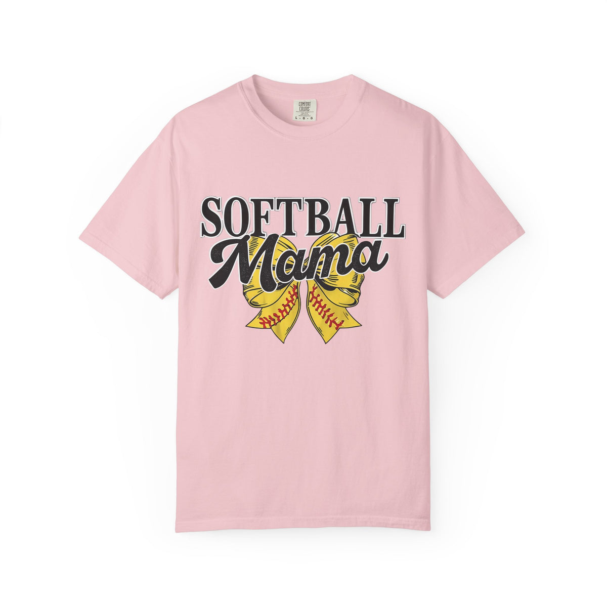 Softball Mama T-Shirt — Vintage Softball Ribbon Design for Moms