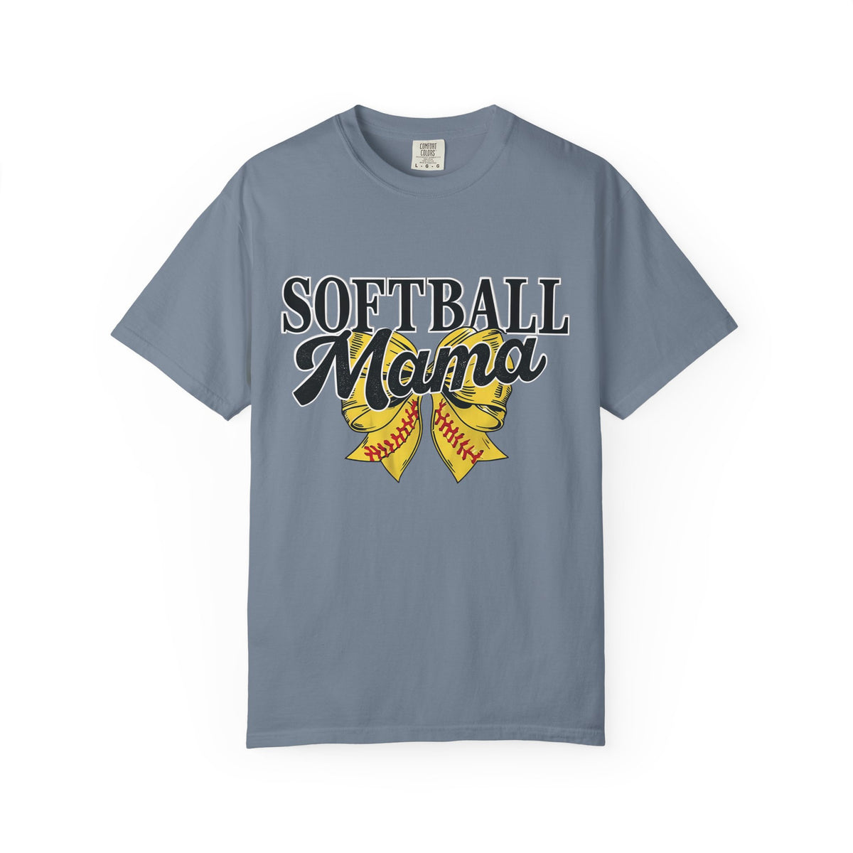 Softball Mama T-Shirt — Vintage Softball Ribbon Design for Moms