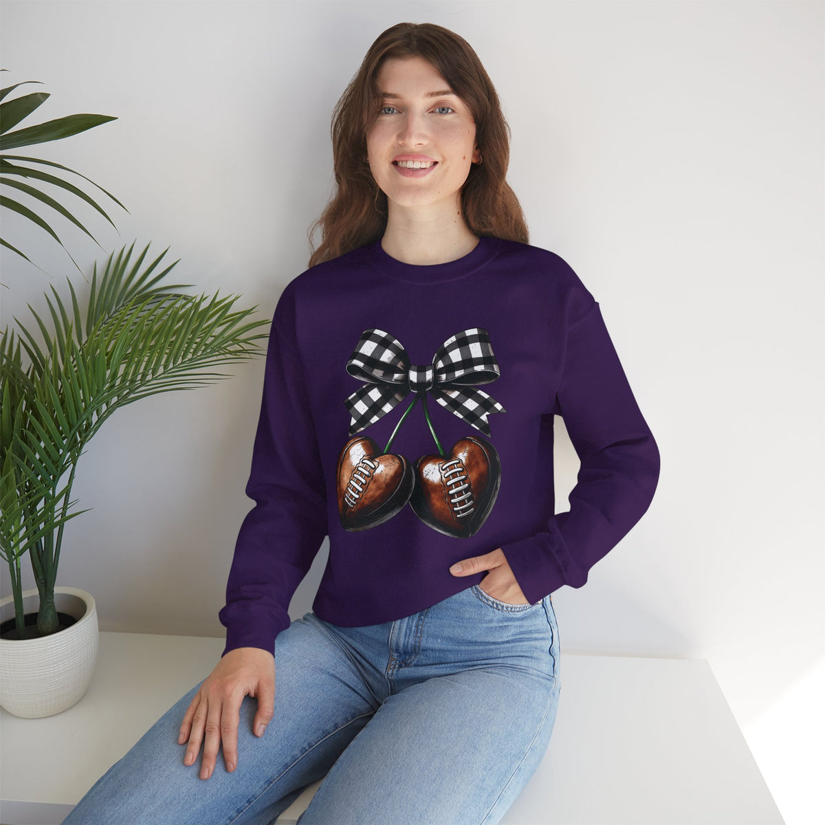 Football Cherries Crewneck Sweatshirt