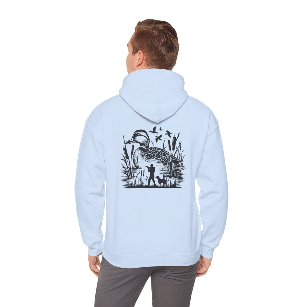 Duck Hunting Hoodie — Duck Silhouette Graphic Pullover for Hunters