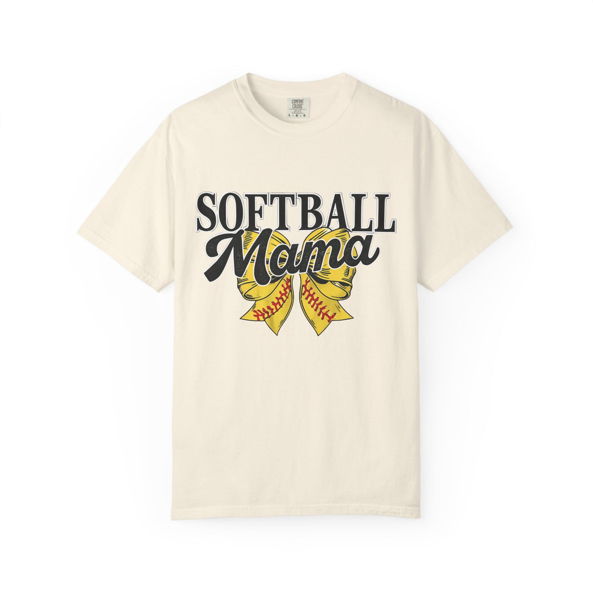 Softball Mama T-Shirt — Vintage Softball Ribbon Design for Moms