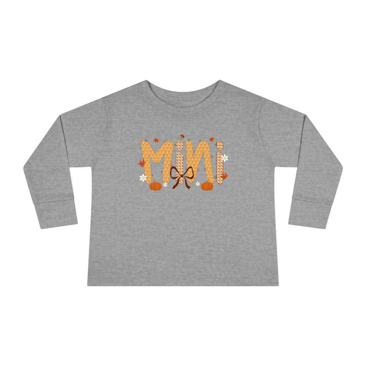 Mini Fall Pumpkin Toddler Long Sleeve Tee