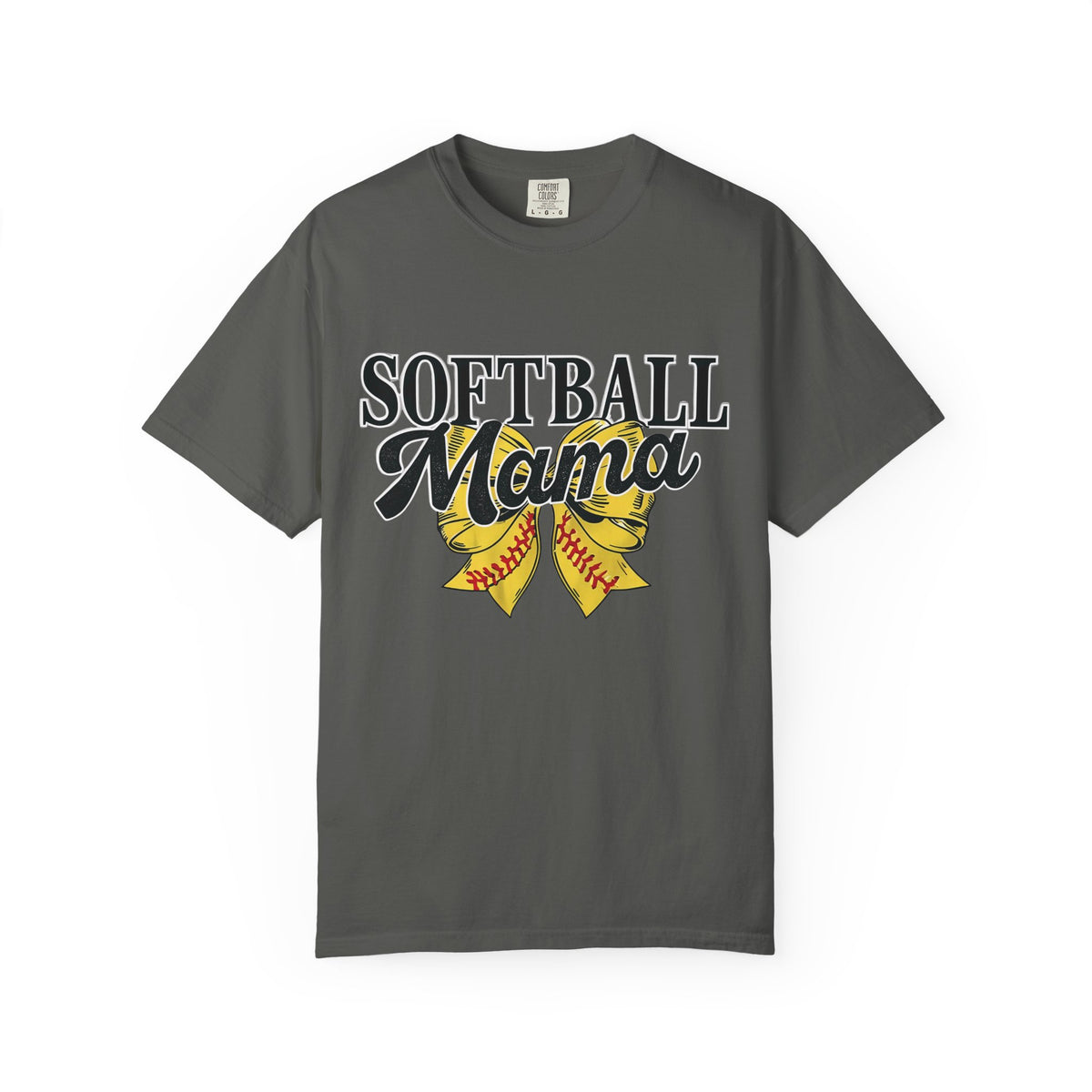 Softball Mama T-Shirt — Vintage Softball Ribbon Design for Moms