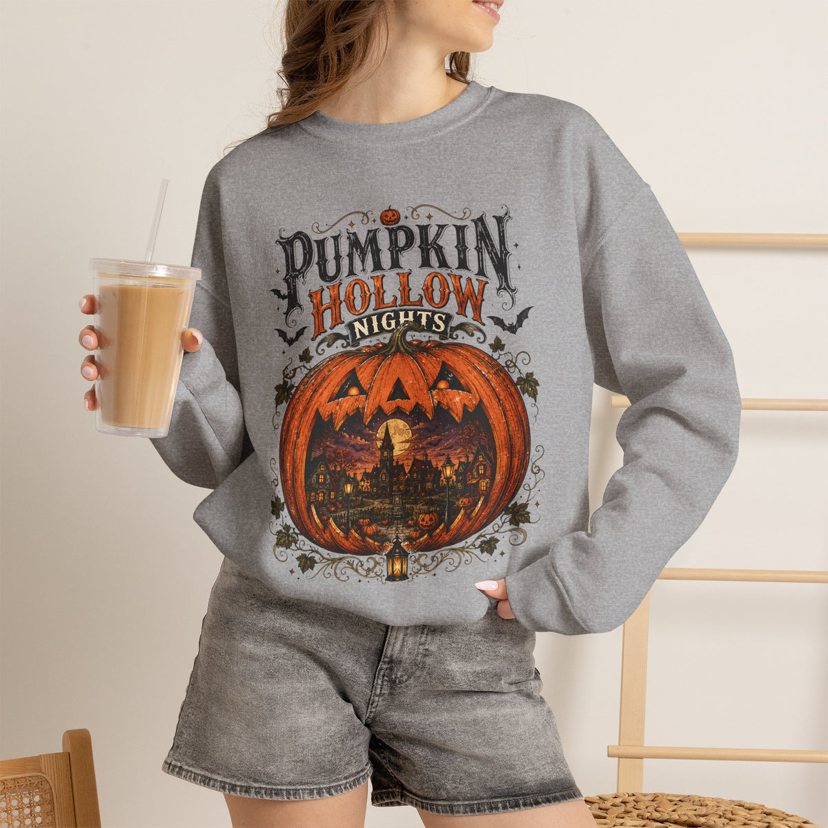 Pumpkin Hollow Nights Crewneck Sweatshirt