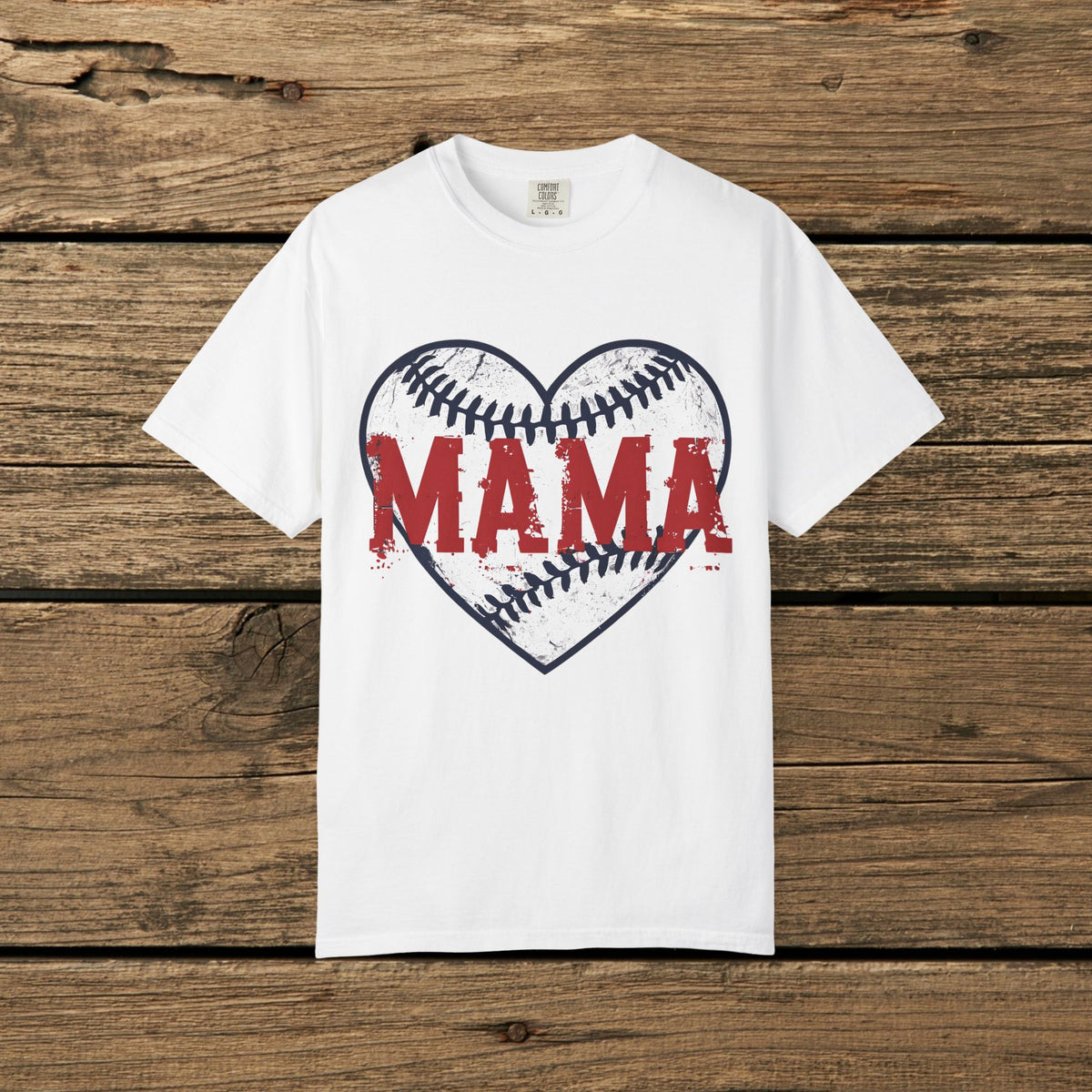 Mama Baseball Heart T-Shirt