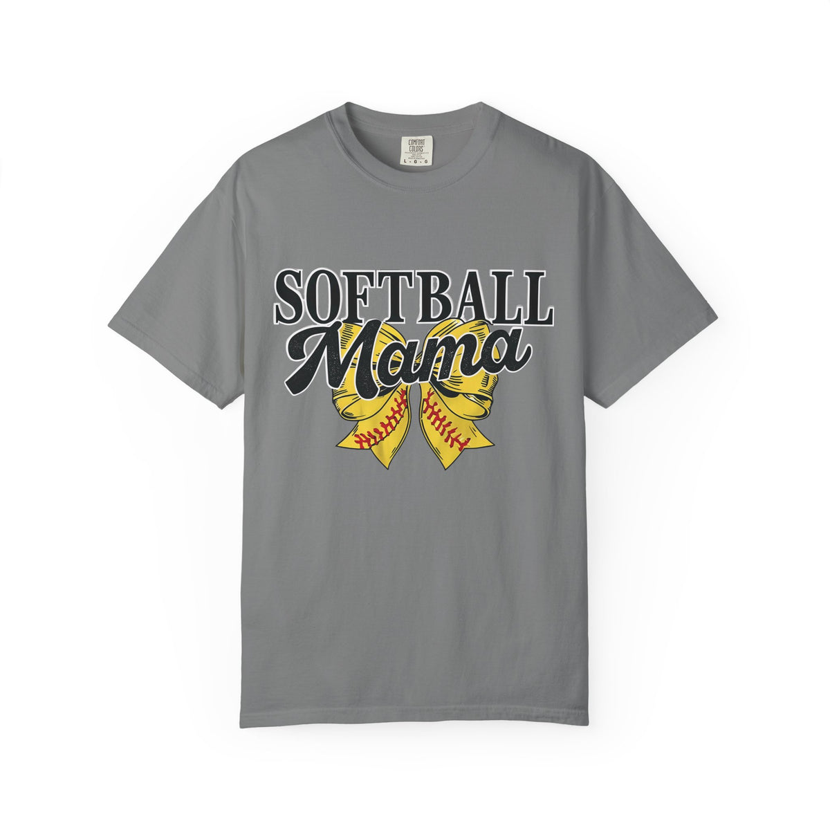 Softball Mama T-Shirt — Vintage Softball Ribbon Design for Moms