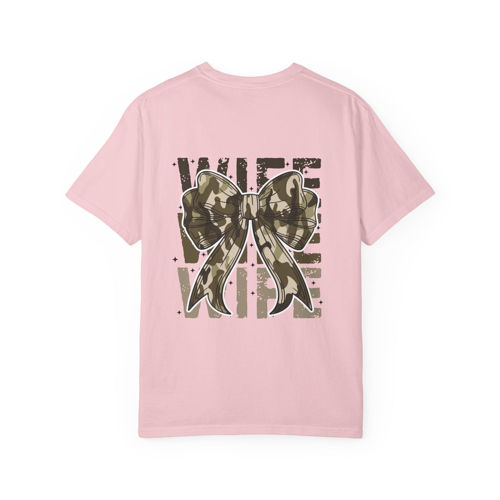 Camo Bow "Wife Vibes" T-Shirt