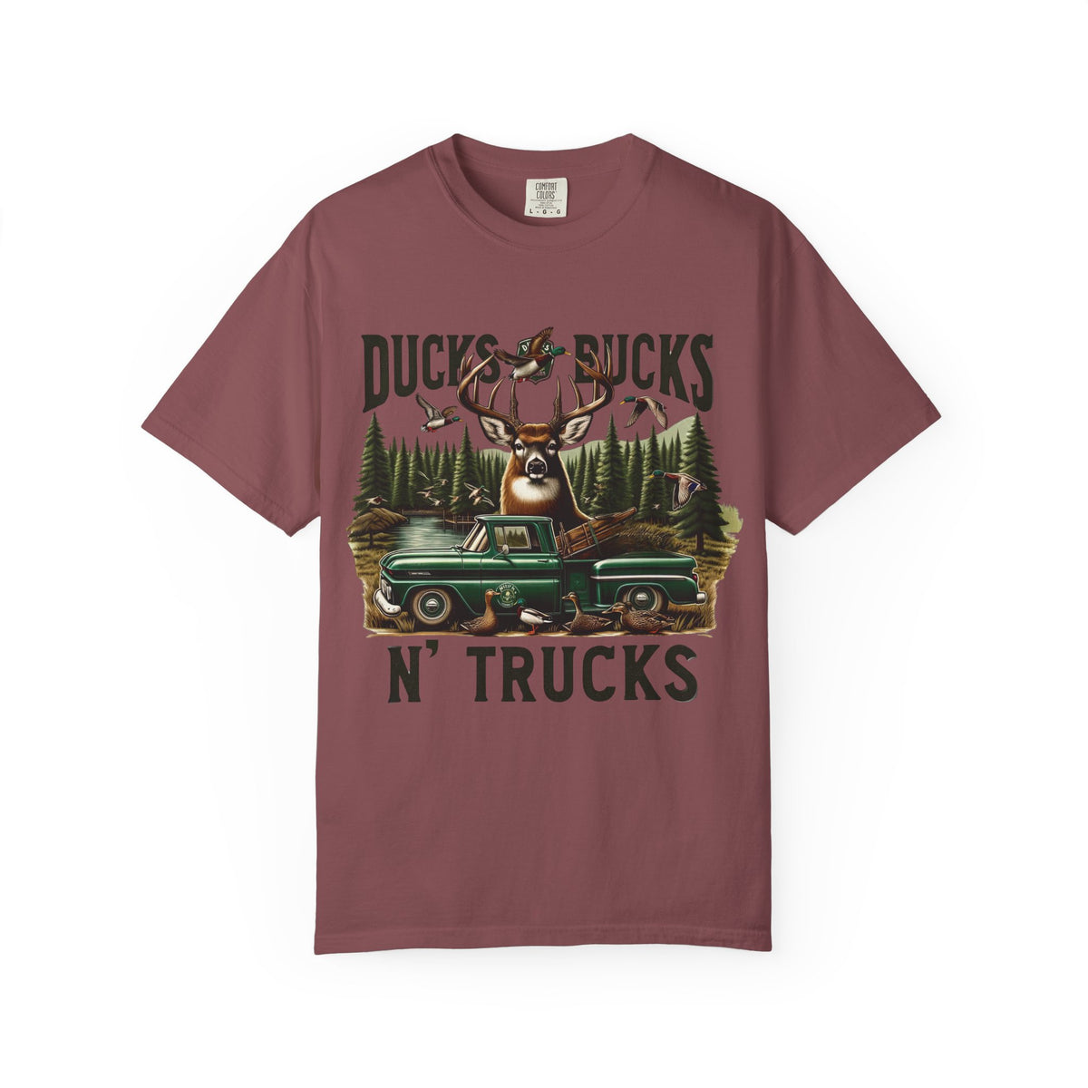 Ducks, Bucks N' Trucks Graphic T-Shirt — Vintage Hunting Outdoors Tee