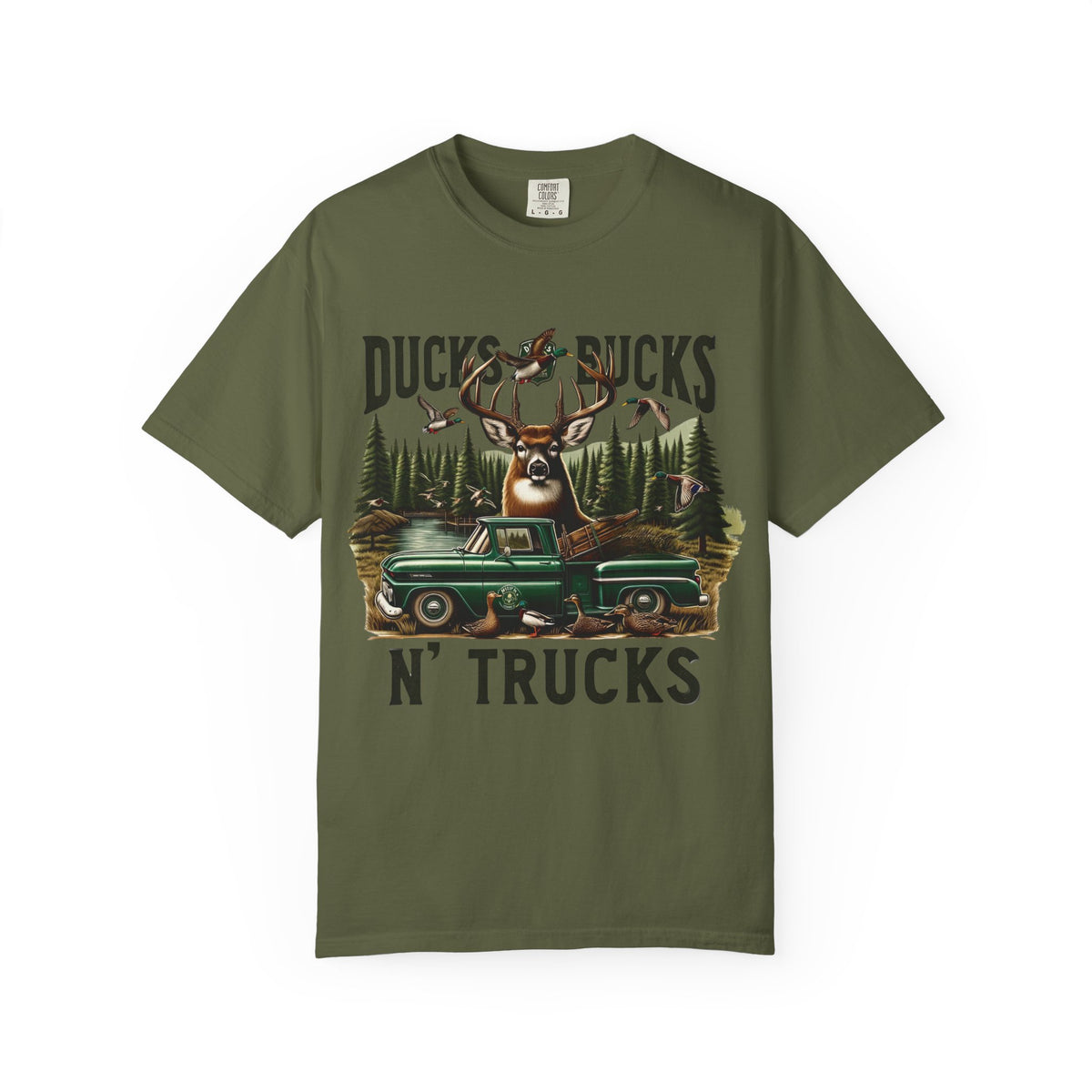 Ducks, Bucks N' Trucks Graphic T-Shirt — Vintage Hunting Outdoors Tee