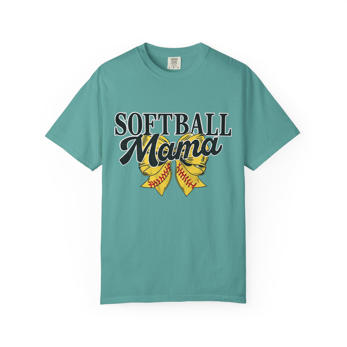 Softball Mama T-Shirt — Vintage Softball Ribbon Design for Moms