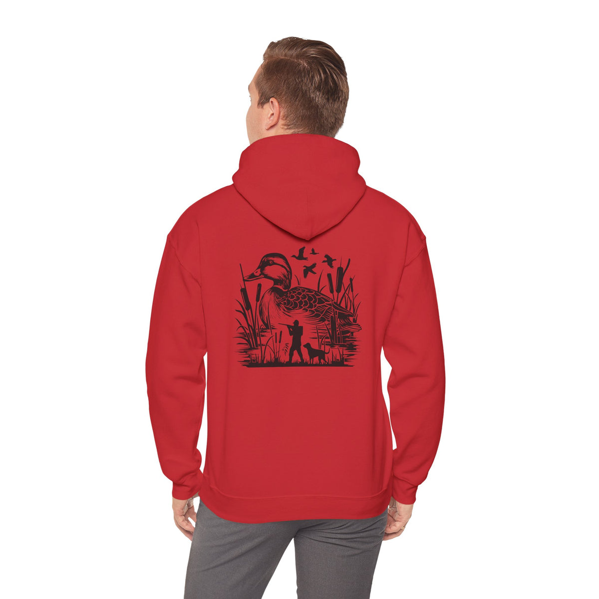 Duck Hunting Hoodie — Duck Silhouette Graphic Pullover for Hunters