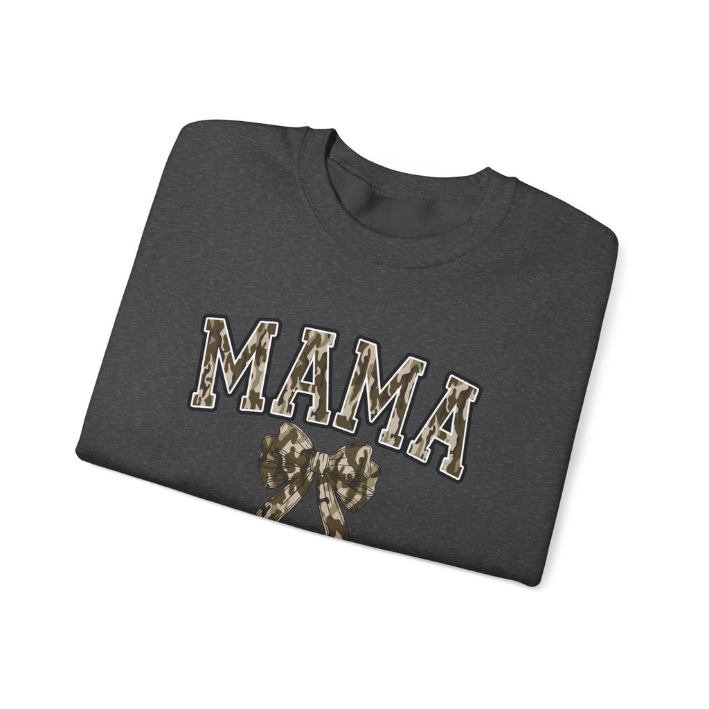 Mama Camo Bow Crewneck Sweatshirt