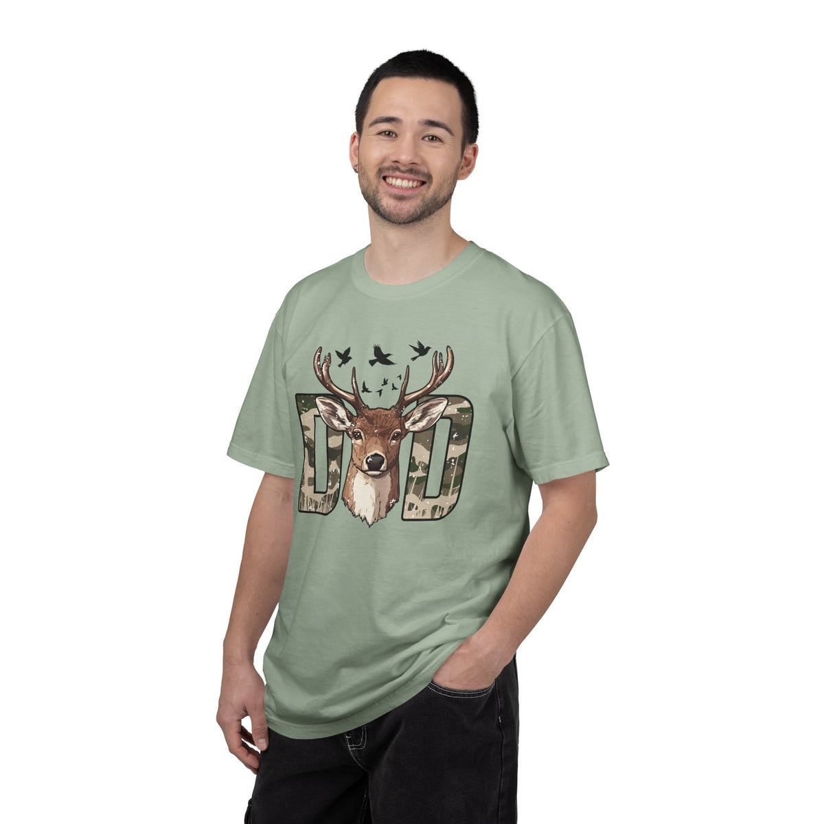 Camo Deer Dad Tee
