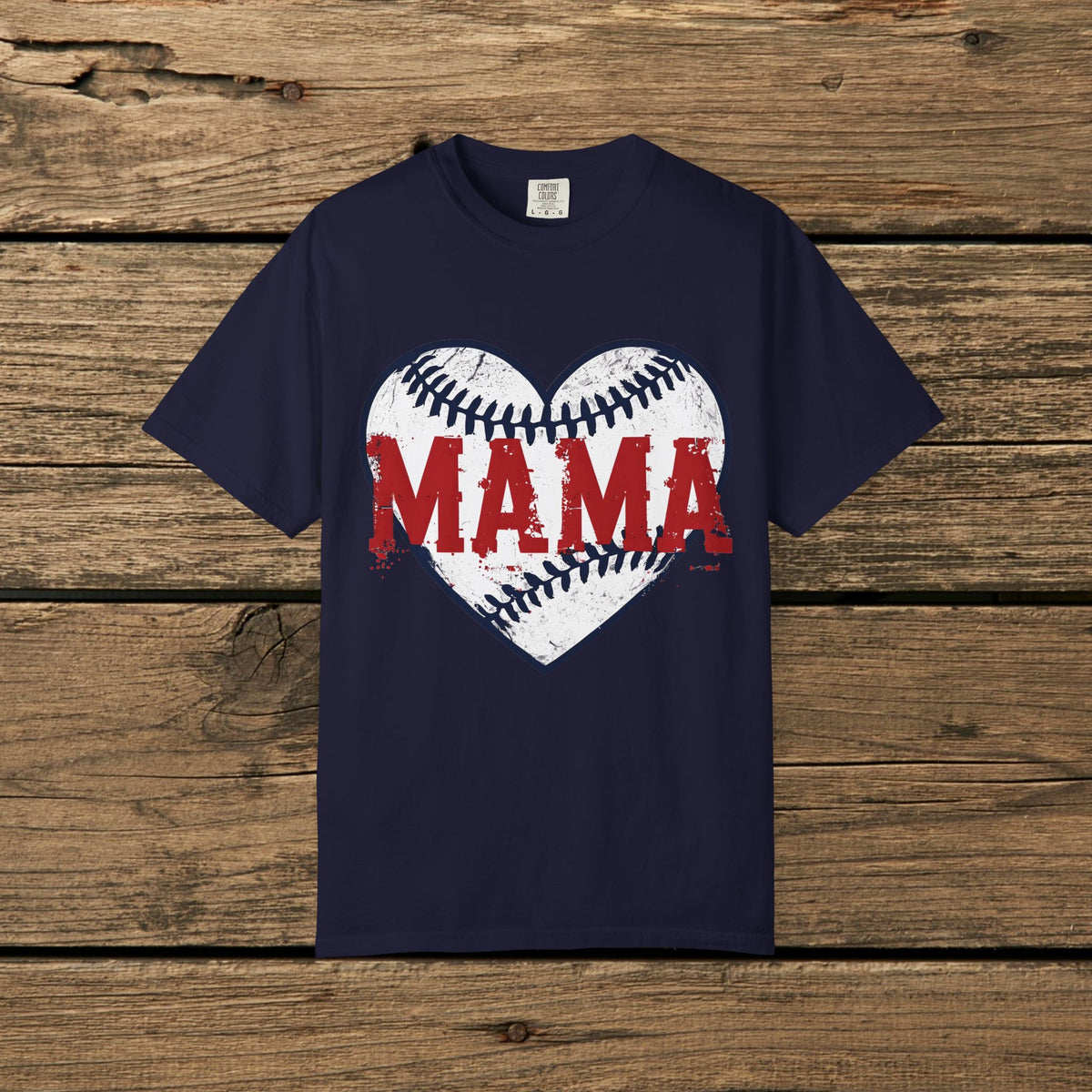 Mama Baseball Heart T-Shirt