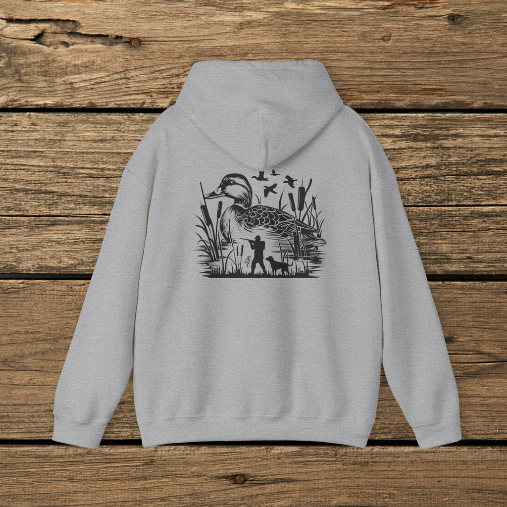 Duck Hunting Hoodie — Duck Silhouette Graphic Pullover for Hunters