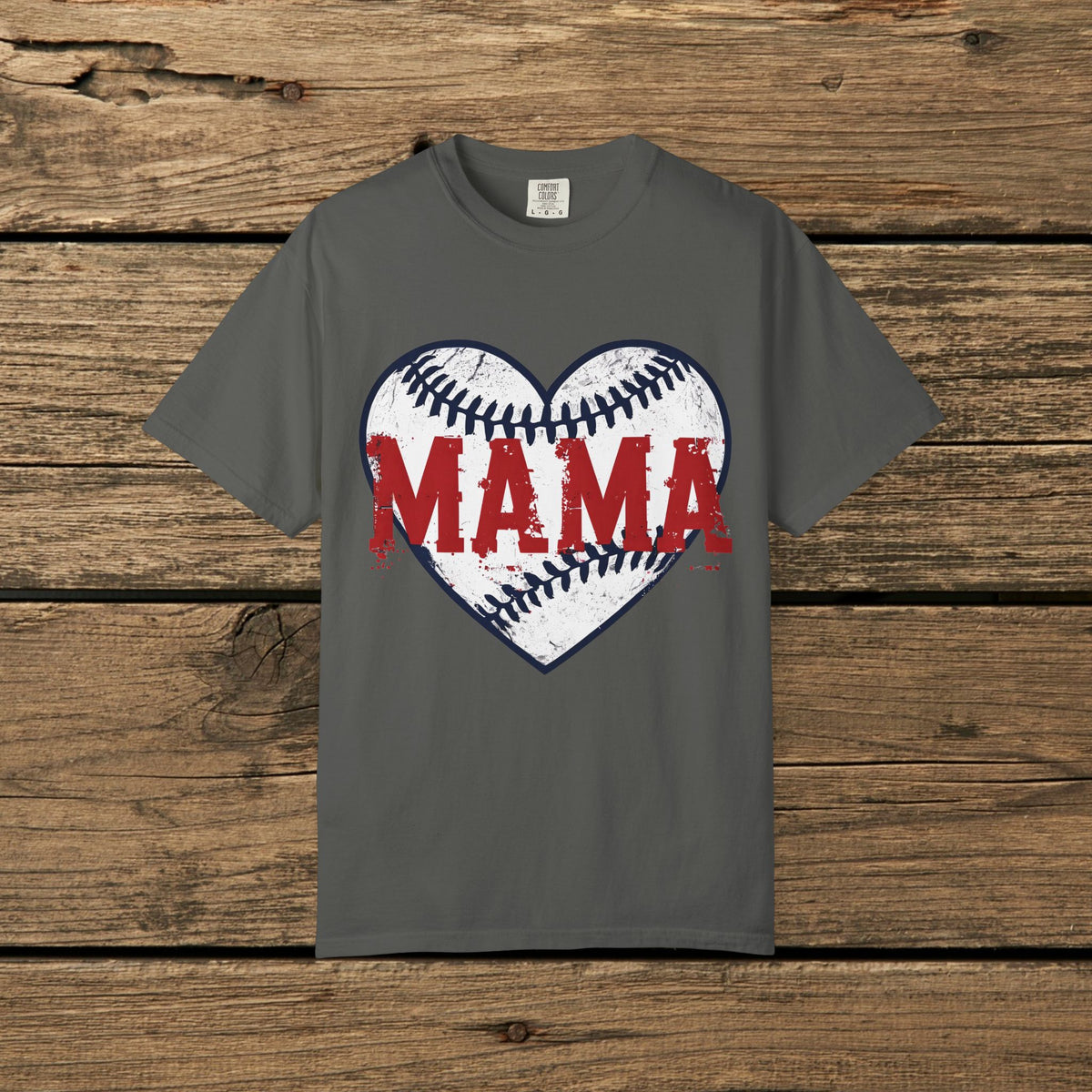 Mama Baseball Heart T-Shirt