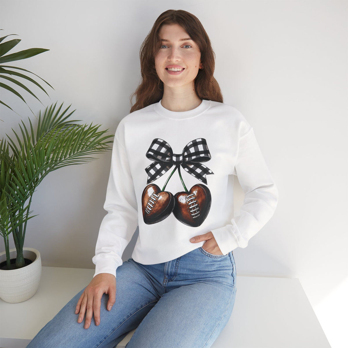 Football Cherries Crewneck Sweatshirt