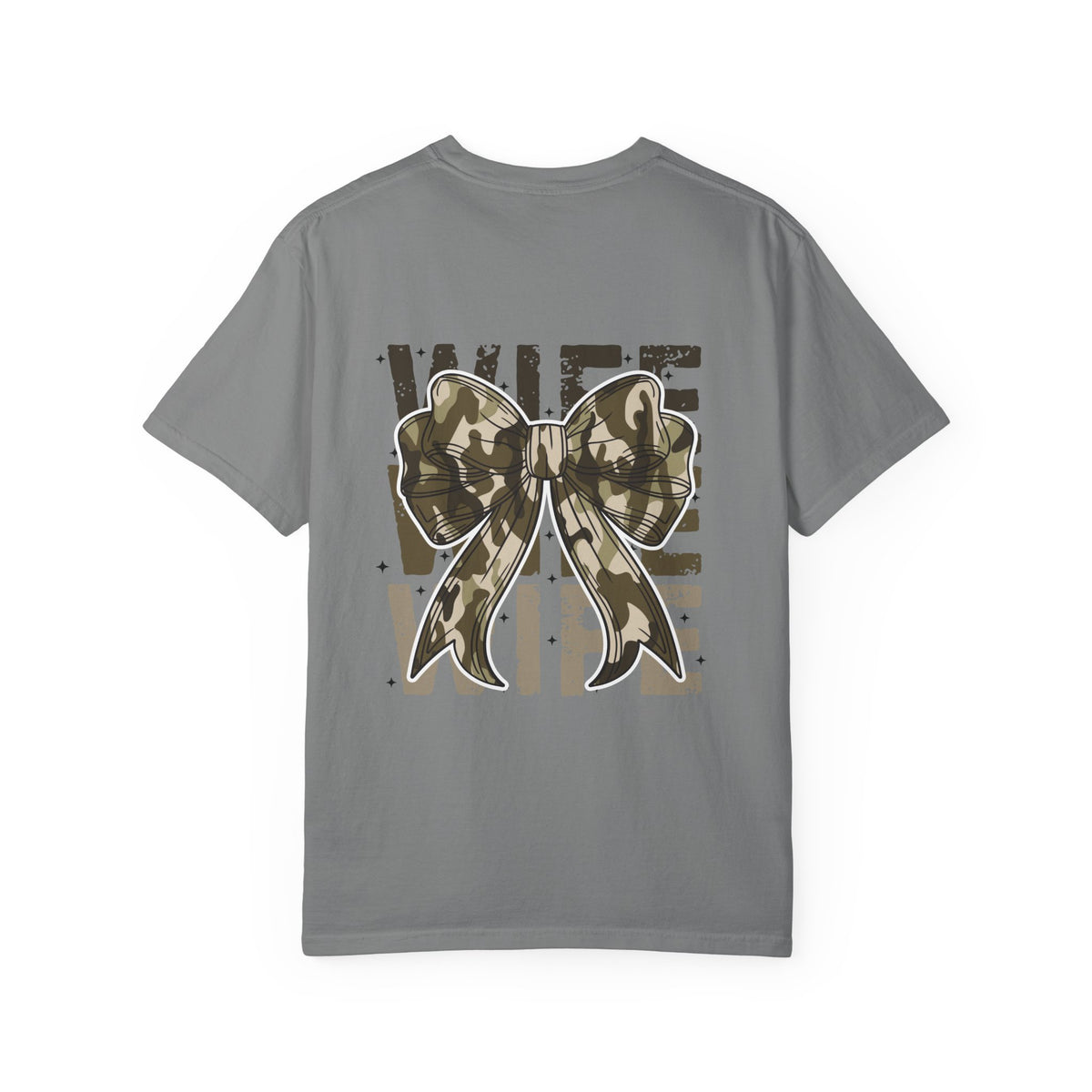 Camo Bow "Wife Vibes" T-Shirt
