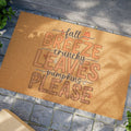 Fall Breeze Crunchy Leaves Pumpkins Please Doormat
