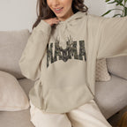 Mama Deer Camo Hoodie — Rustic Hunting Mom Sweatshirt