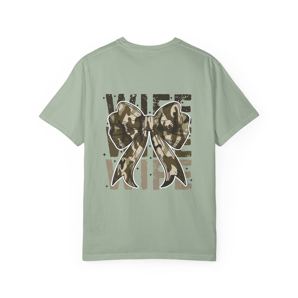 Camo Bow "Wife Vibes" T-Shirt