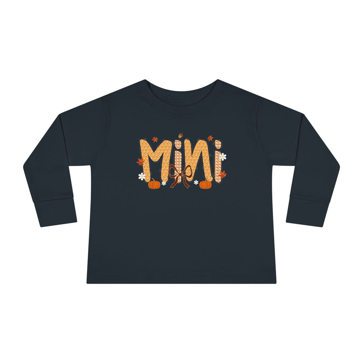 Mini Fall Pumpkin Toddler Long Sleeve Tee