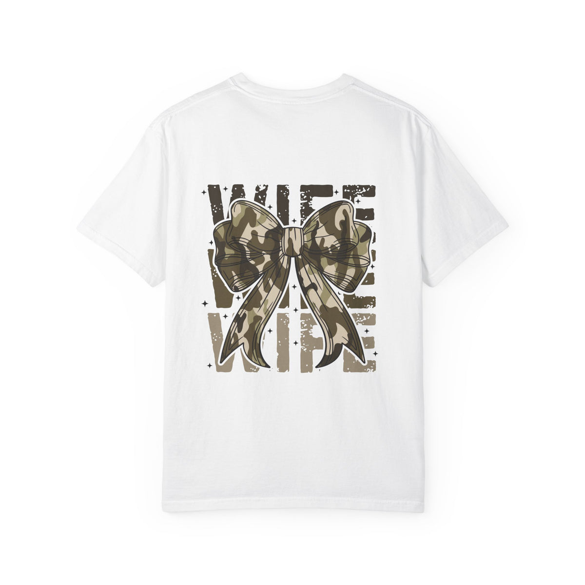 Camo Bow "Wife Vibes" T-Shirt