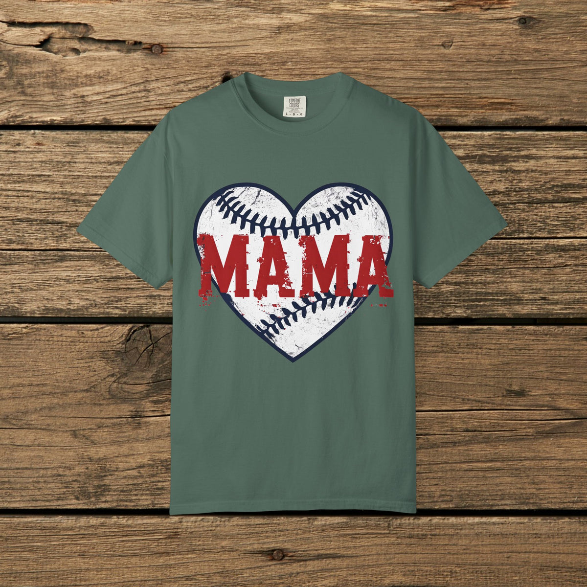 Mama Baseball Heart T-Shirt