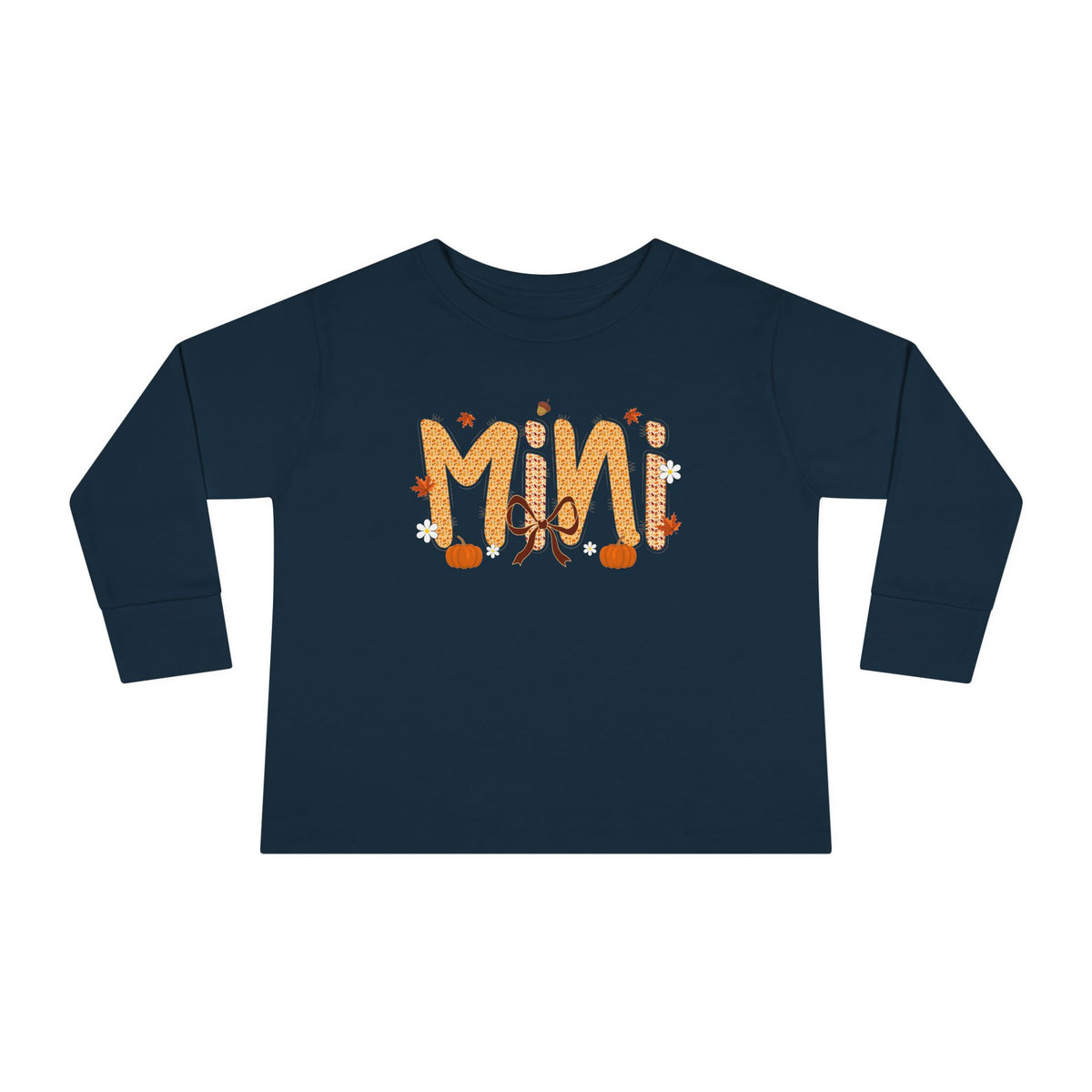 Mini Fall Pumpkin Toddler Long Sleeve Tee