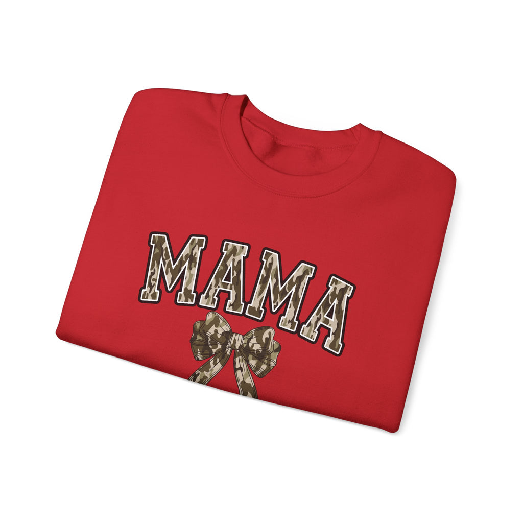Mama Camo Bow Crewneck Sweatshirt