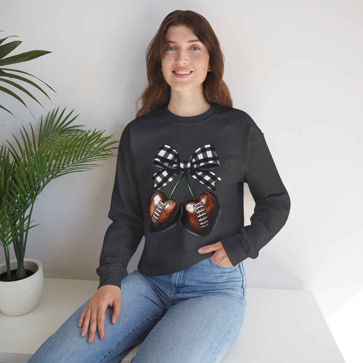 Football Cherries Crewneck Sweatshirt