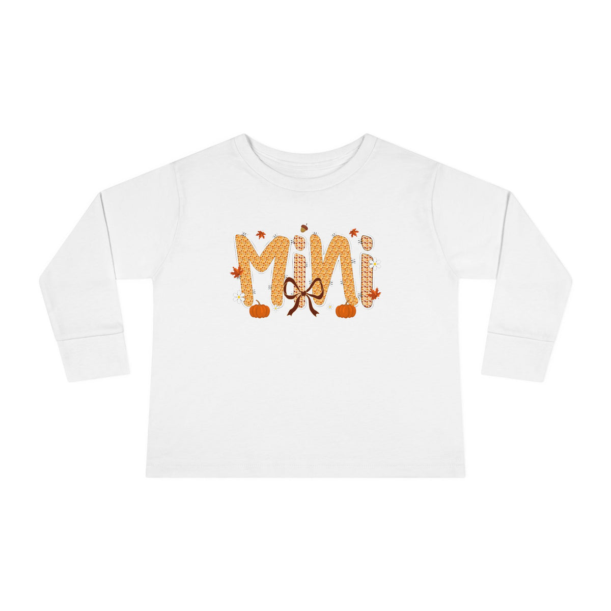 Mini Fall Pumpkin Toddler Long Sleeve Tee