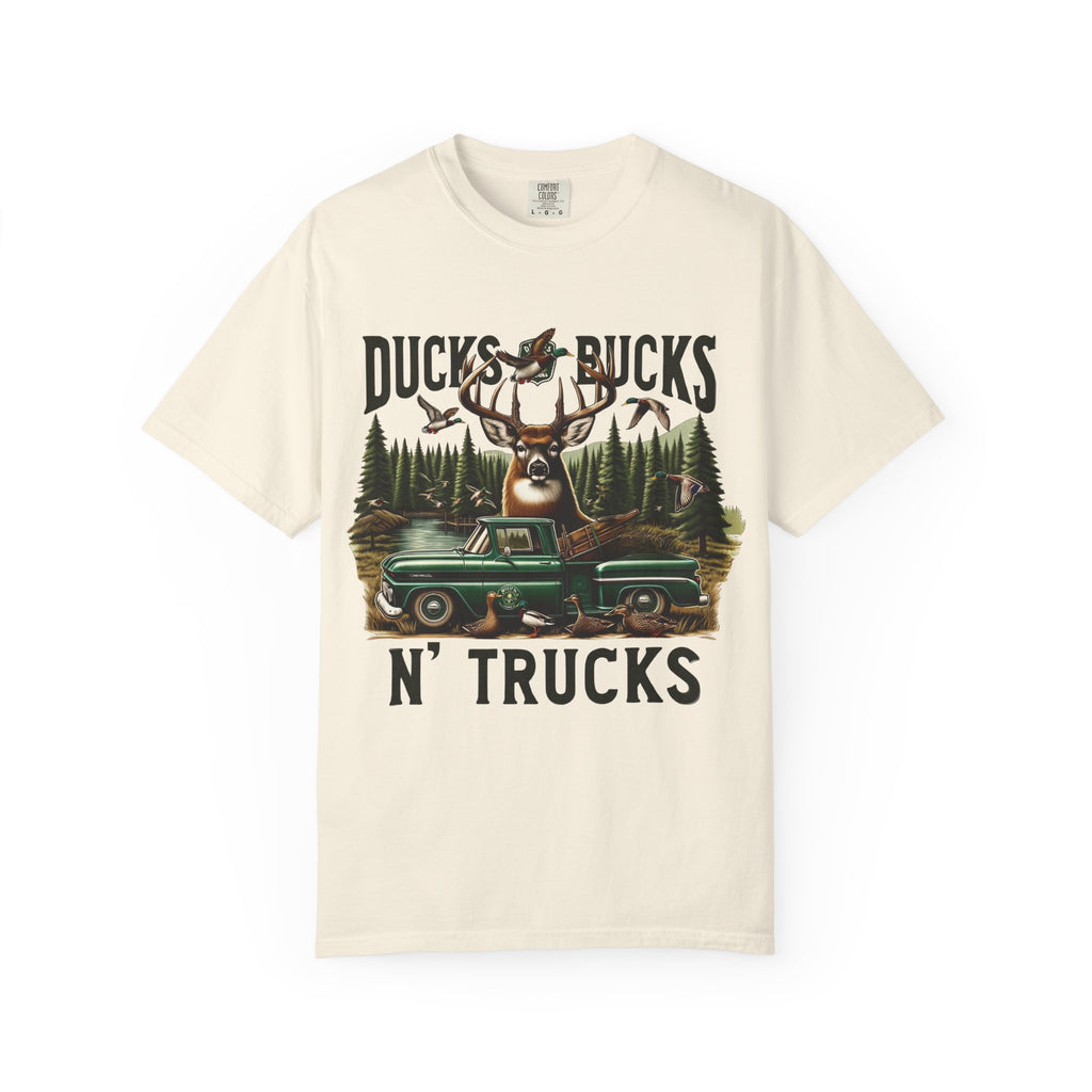 Ducks, Bucks N' Trucks Graphic T-Shirt — Vintage Hunting Outdoors Tee