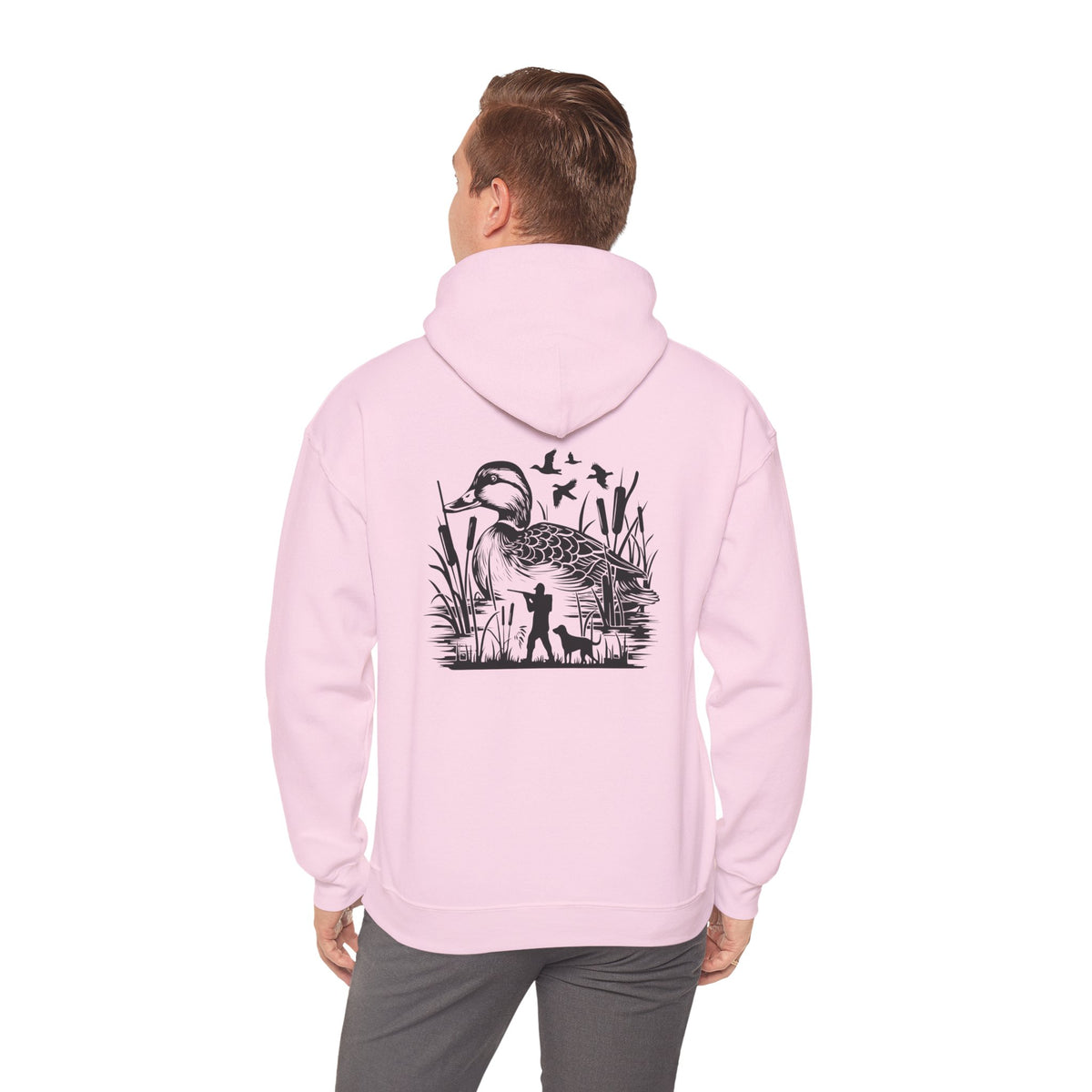 Duck Hunting Hoodie — Duck Silhouette Graphic Pullover for Hunters