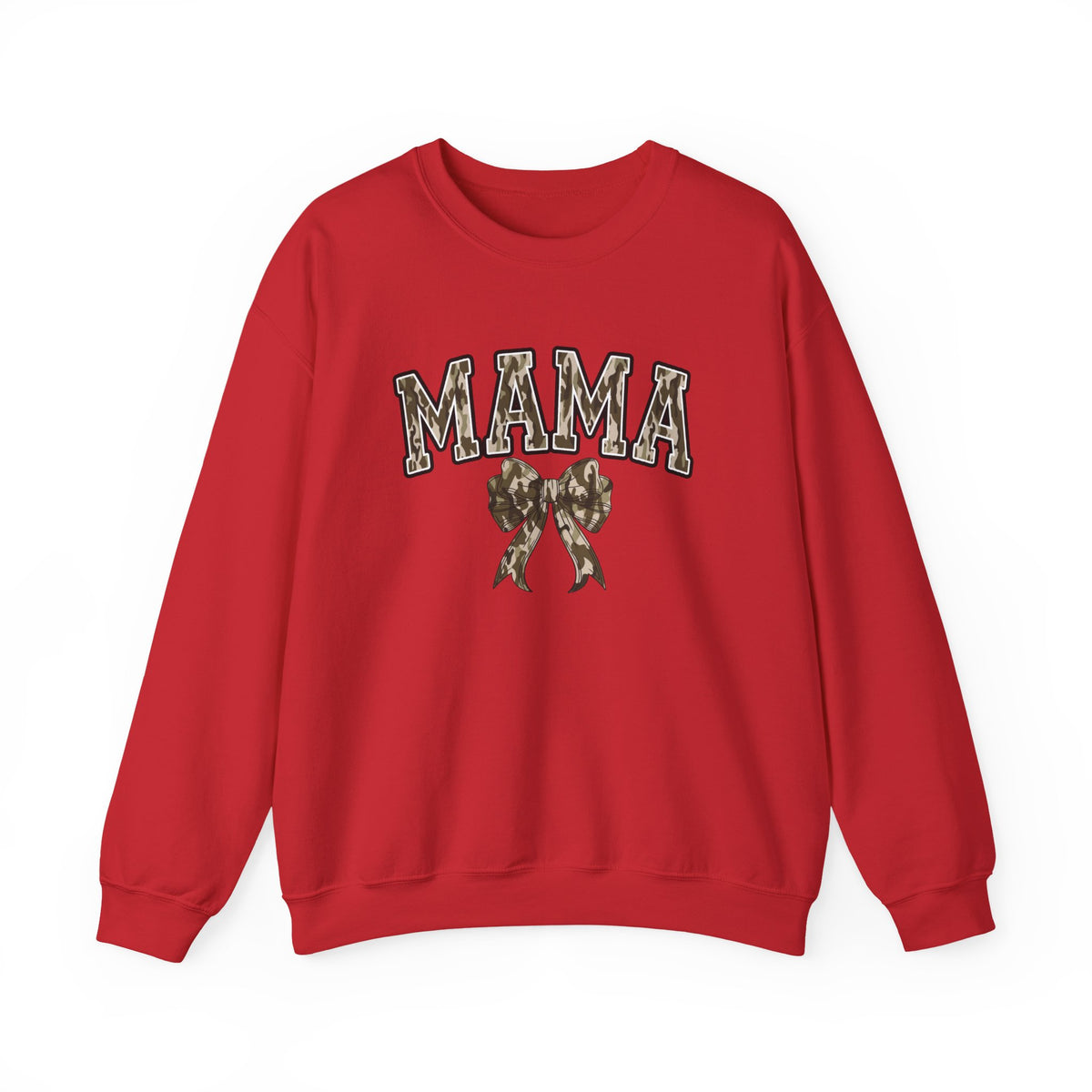 Mama Camo Bow Crewneck Sweatshirt