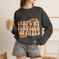 Grandson Football Crewneck Sweatshirt — "That’s My Grandson Out There" Retro Design
