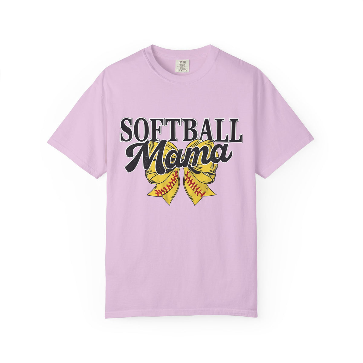 Softball Mama T-Shirt — Vintage Softball Ribbon Design for Moms