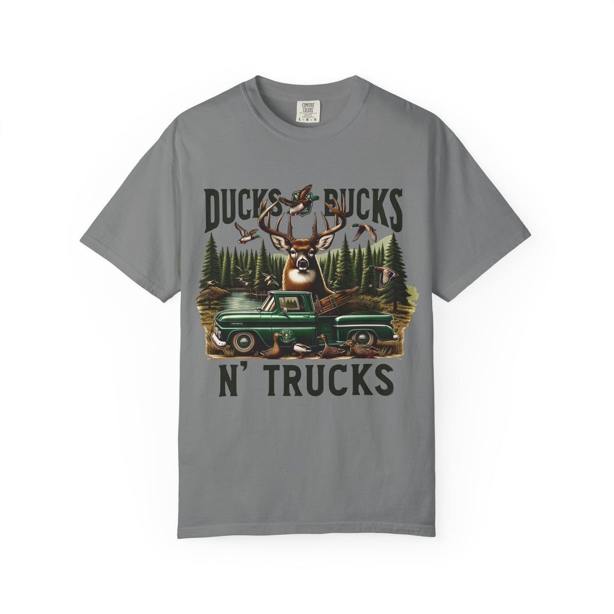 Ducks, Bucks N' Trucks Graphic T-Shirt — Vintage Hunting Outdoors Tee