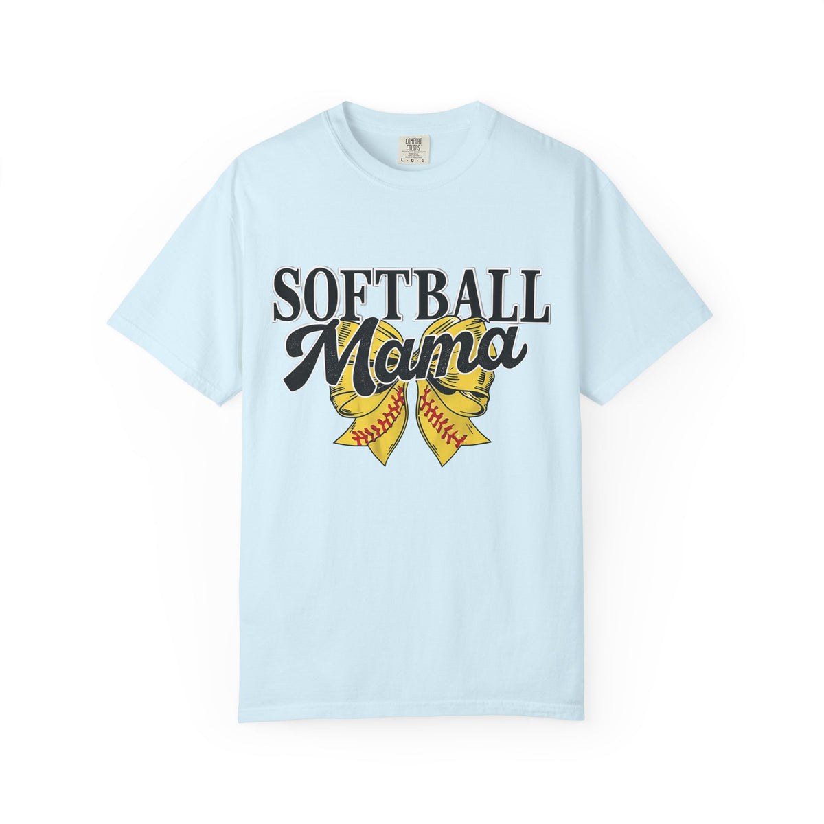 Softball Mama T-Shirt — Vintage Softball Ribbon Design for Moms