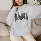 Mama Deer Camo Hoodie — Rustic Hunting Mom Sweatshirt