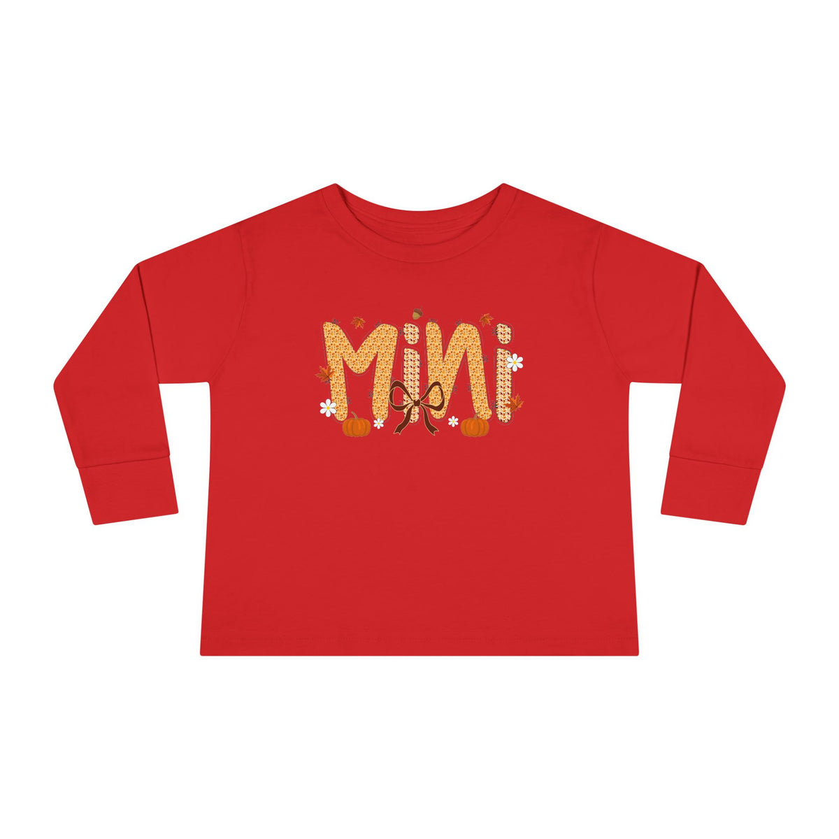 Mini Fall Pumpkin Toddler Long Sleeve Tee
