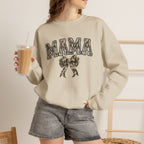 Mama Camo Bow Crewneck Sweatshirt