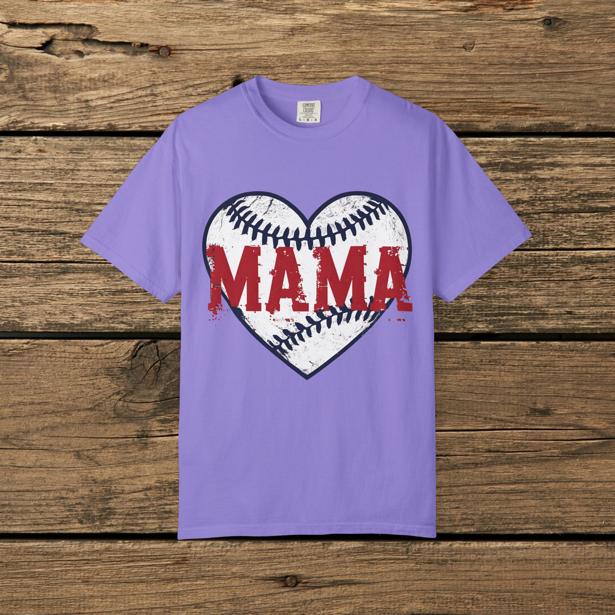 Mama Baseball Heart T-Shirt