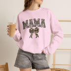 Mama Camo Bow Crewneck Sweatshirt
