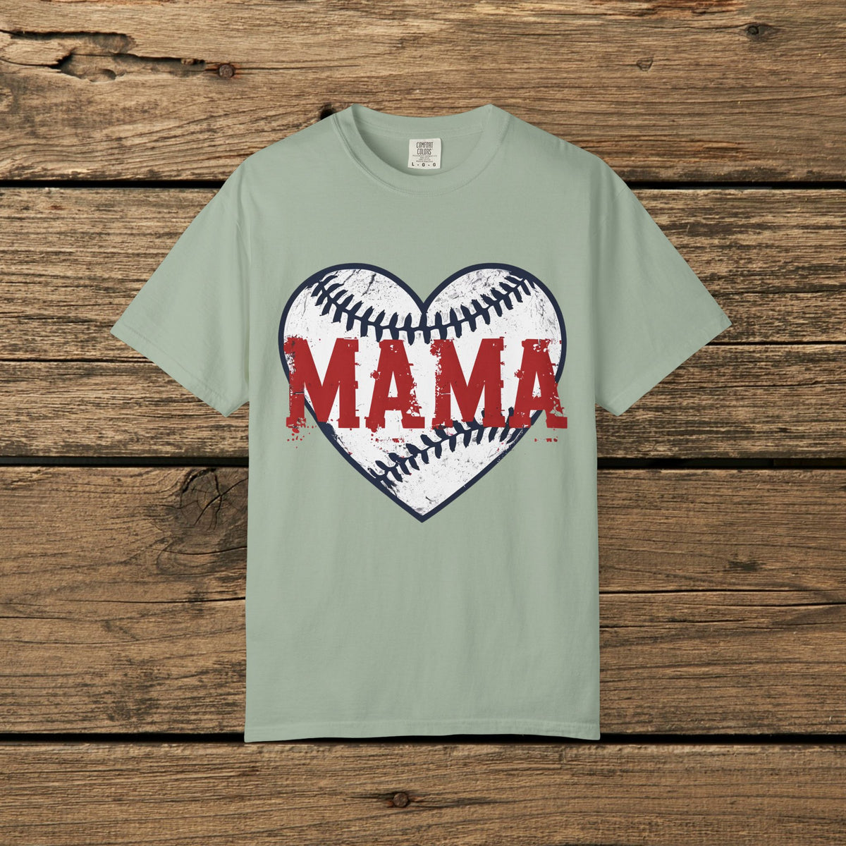 Mama Baseball Heart T-Shirt