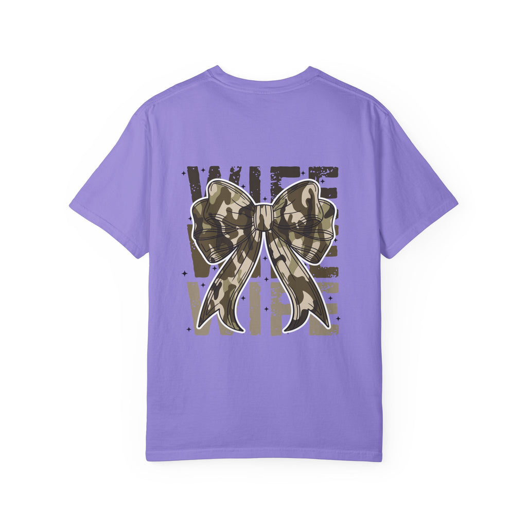 Camo Bow "Wife Vibes" T-Shirt
