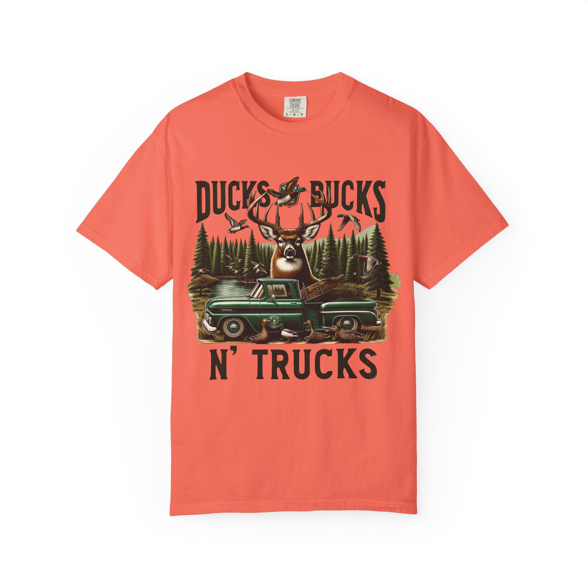 Ducks, Bucks N' Trucks Graphic T-Shirt — Vintage Hunting Outdoors Tee
