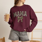 Mama Camo Bow Crewneck Sweatshirt