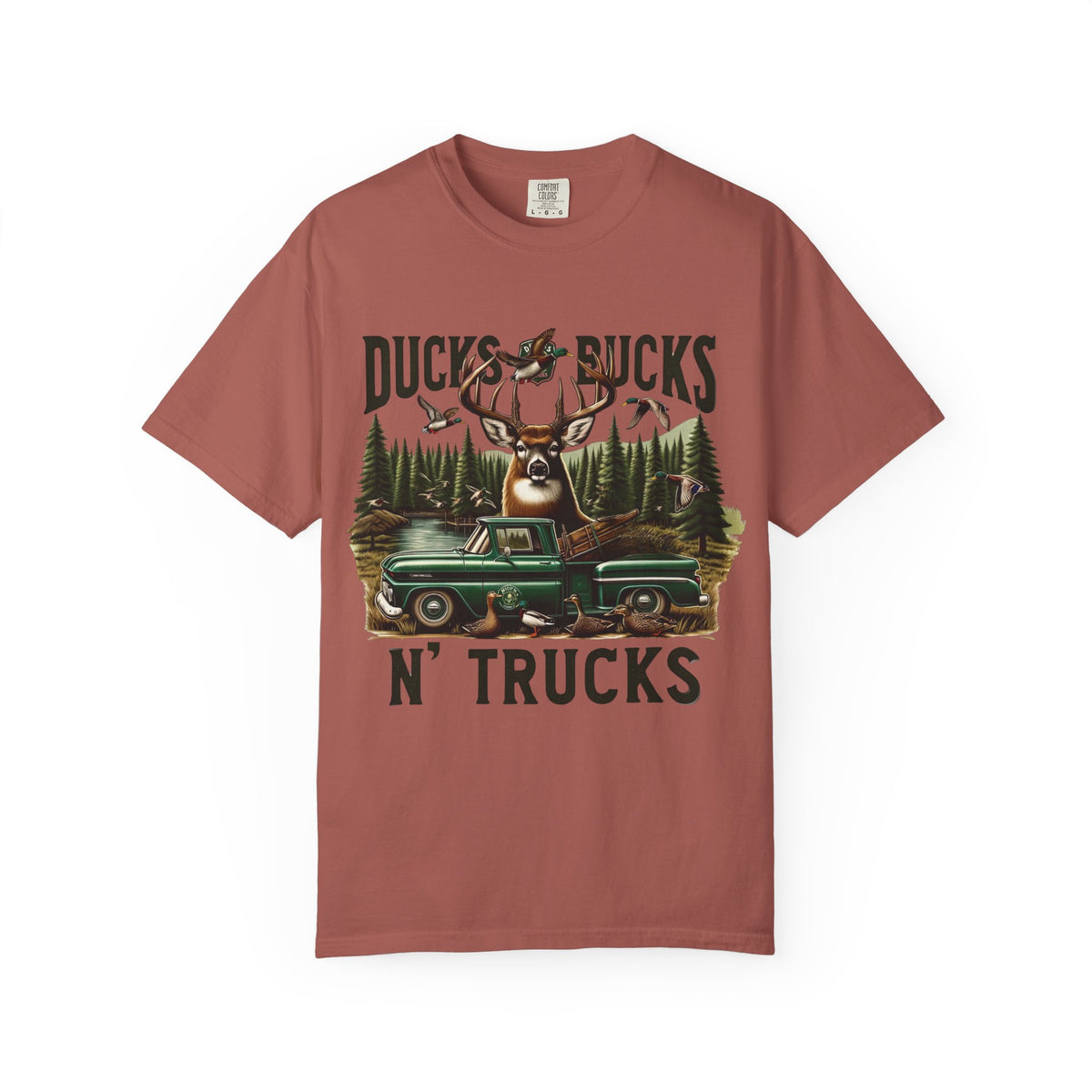 Ducks, Bucks N' Trucks Graphic T-Shirt — Vintage Hunting Outdoors Tee