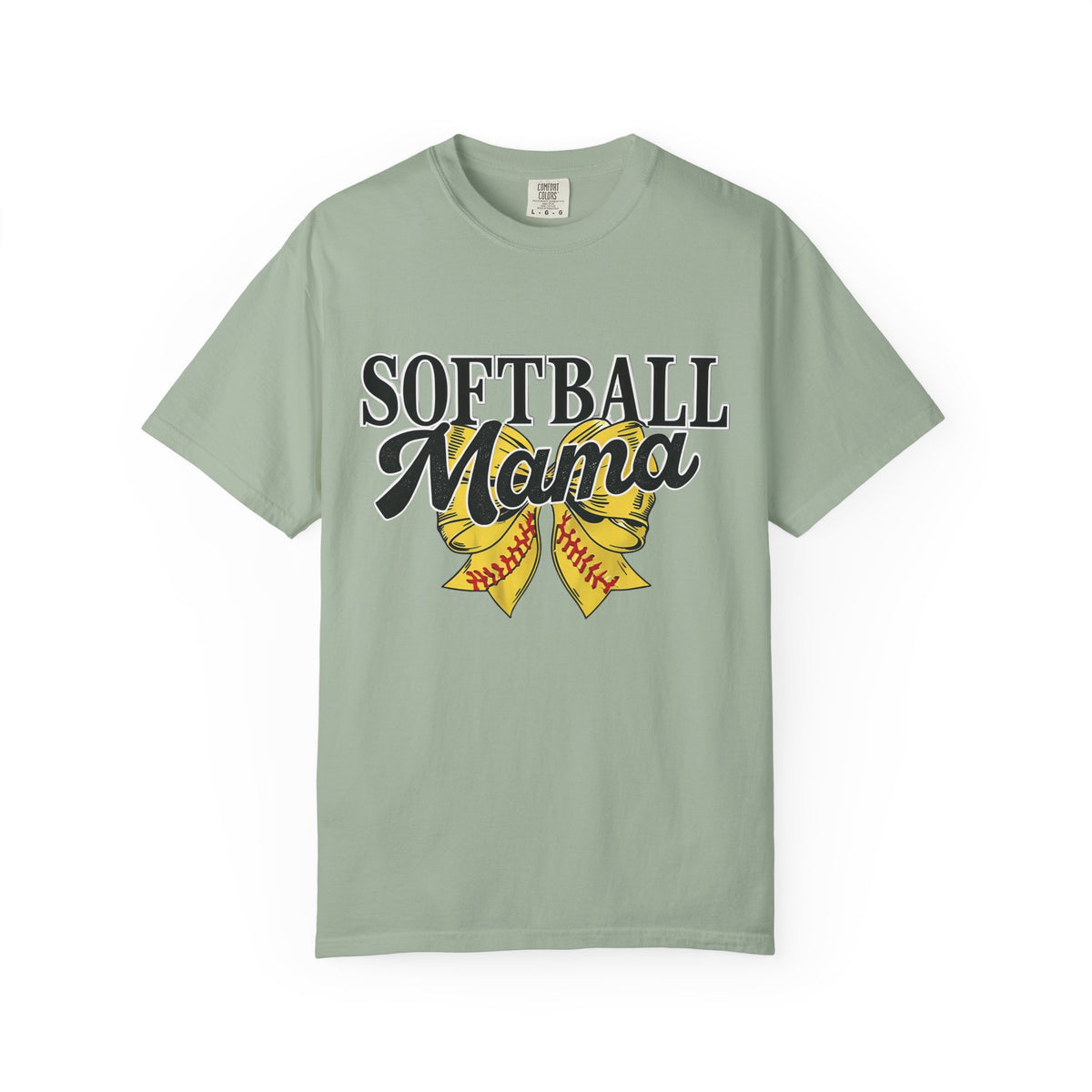 Softball Mama T-Shirt — Vintage Softball Ribbon Design for Moms